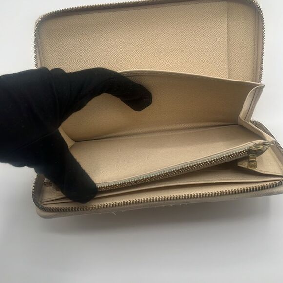 LOUIS VUITTON VINTAGE DAMIER AZUR ZIPPY LONG WALLET ORGANIZER - Picture 12 of 15